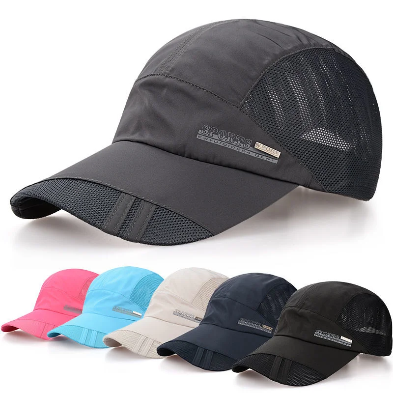 

Summer Outdoor Sports Caps Women Quick Dry Breathable Sun Visor Baseball Cap Men Hiking Fishing Running Cap Sun Hat Adjustable