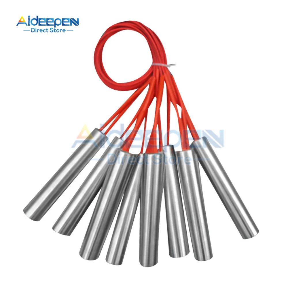 Cartridge Heaters Mold Heating Element Cylindrical Tubular Ignition Igniter Hot Rod 6mm/8mm/10mm Tube AC220V 100W 120W 150W 200W