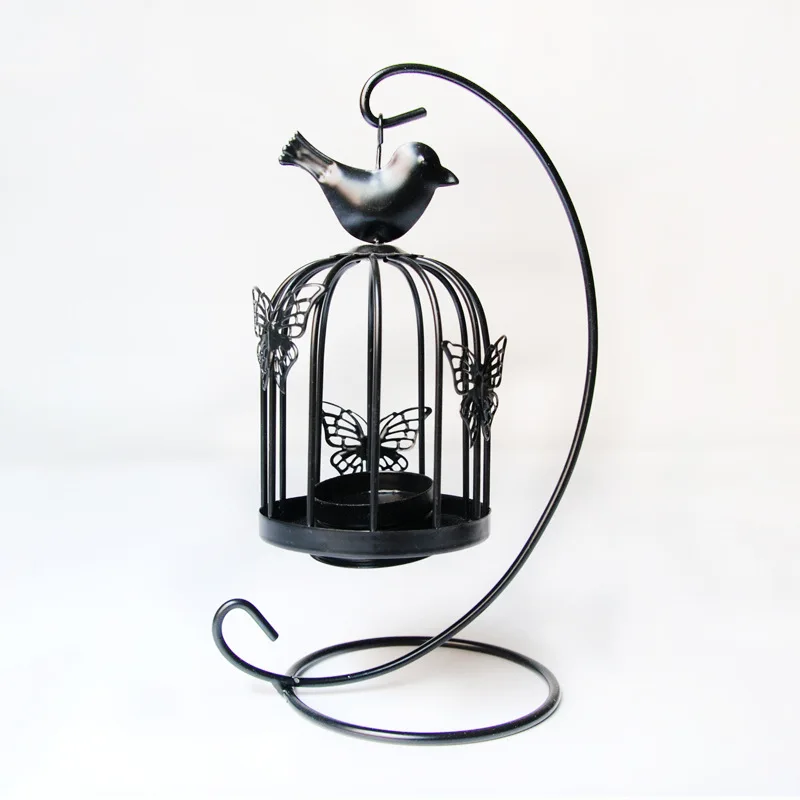 Metal Bird Cage Candle Holder Lantern for Home Decor