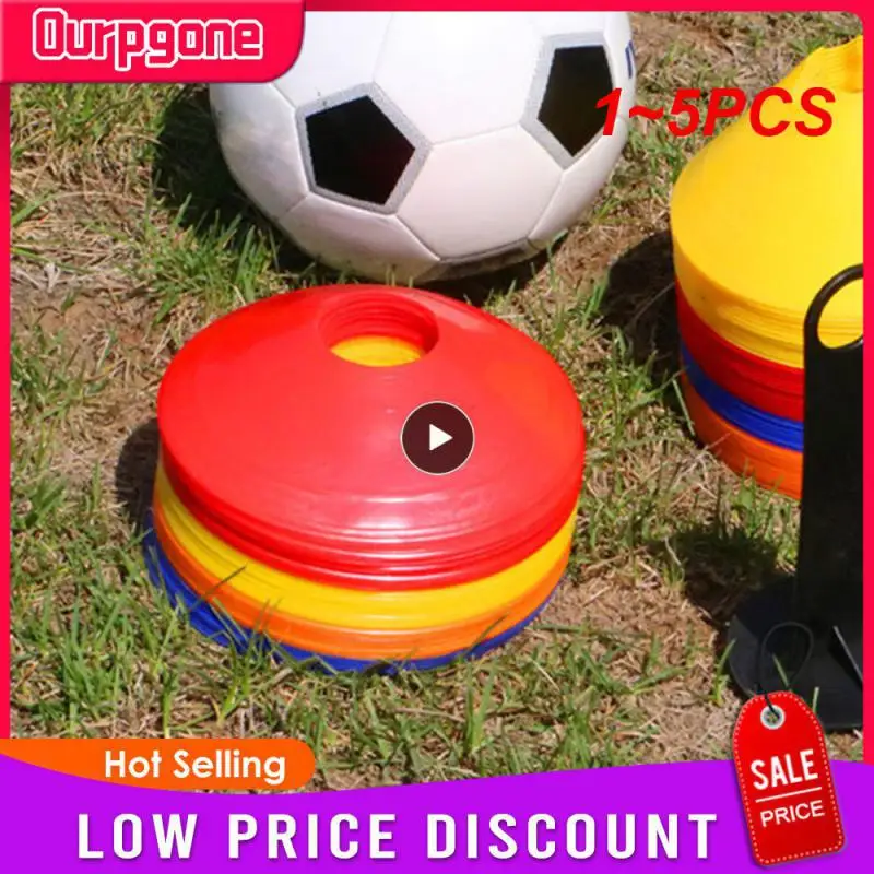 

1~5PCS Pieces Football Training Disc Plastic Soccer Marking Coaching Cones Portable Sport Basketball Skateboard Training