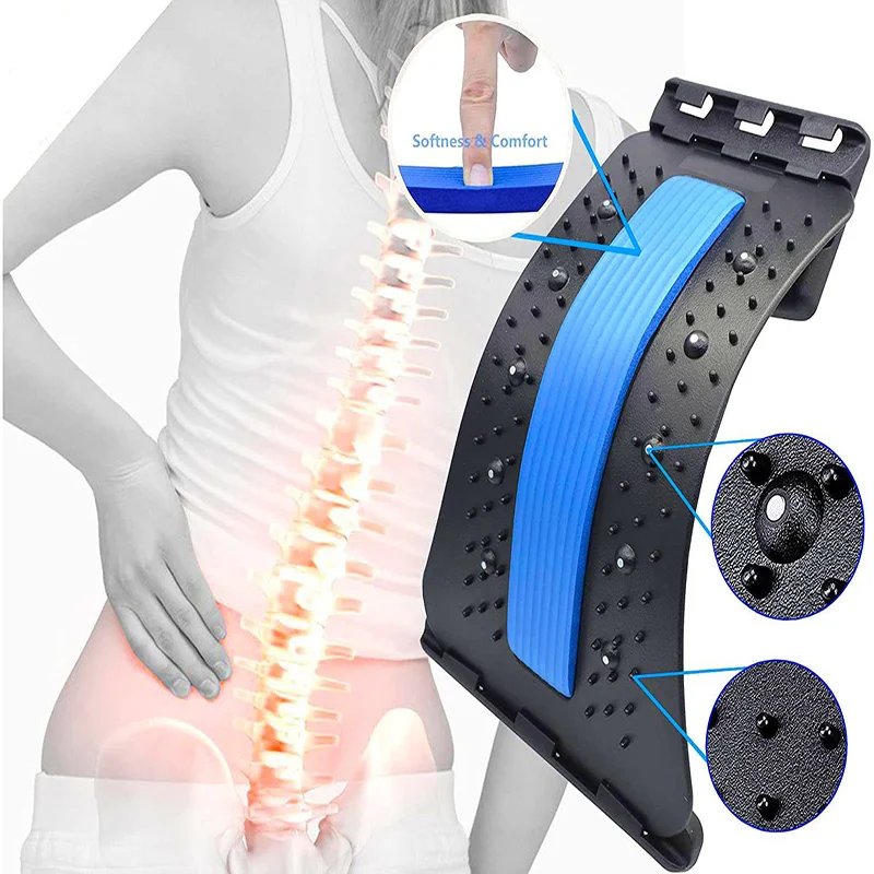 Back Stretching Device, Back Massager for Bed & Chair & Car, Multi