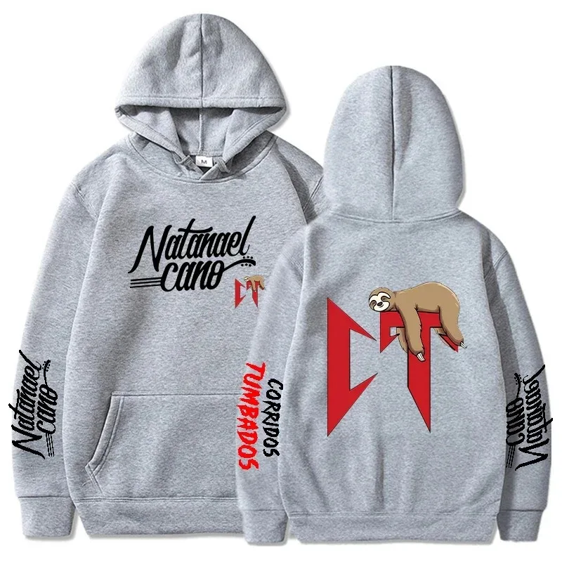 Natana Cano Moletons de manga comprida para homens e mulheres, pulôver casual com capuz, moda corridos, tumbados, Harajuku 2024