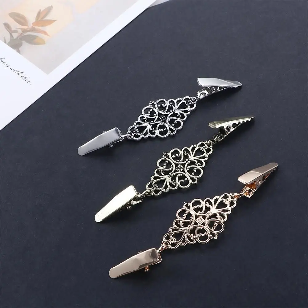 골든 재봉용품 레트로 패션 여성 드레스 장 고정 장치, 옷 가디건 클램프, 원단 의류용 클립