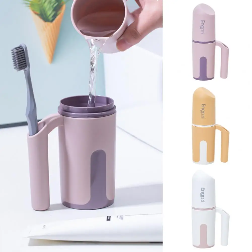 Durable Toothpaste Organizer Detachable Toothpaste Holder Portable Bathroom Toothbrush Holder Case Mouthwash Cup Bathroom Supply