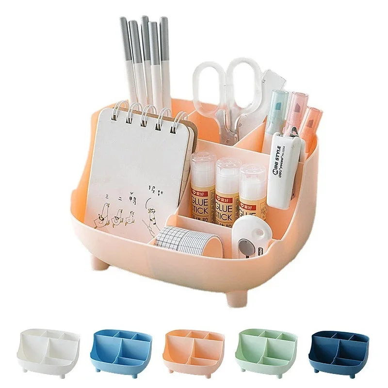 Pen Holder Desktop Storage Box Multifunctional Desk Organizer For Makeups Pencils