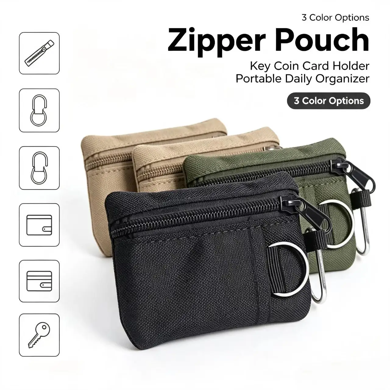 รูปสินค้า กระเป๋าใส่เหรียญกุญแจ วัสดุโพลีเอสเตอร์