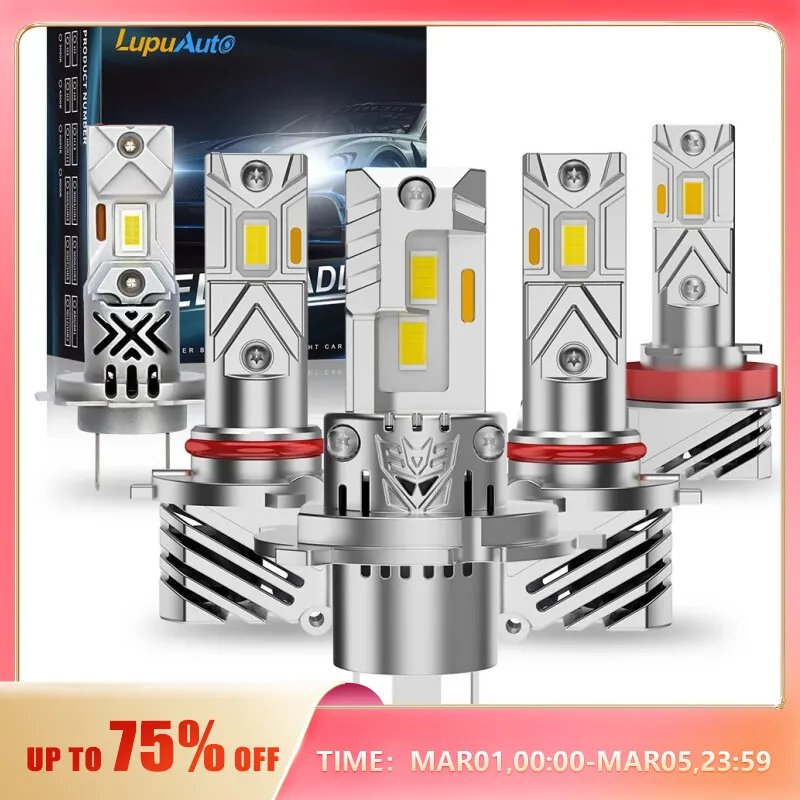 Phares LED Haute Luminosité, 120W, 12V, H7 Phares De Route Et