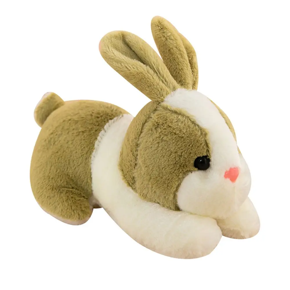 Appease Doll Fluffy Simulation Bunny 4 Colors Soothing Toy Doll Bunny Stuffed Doll Stuffed Animal Toys Lying Rabbit Plush Toys