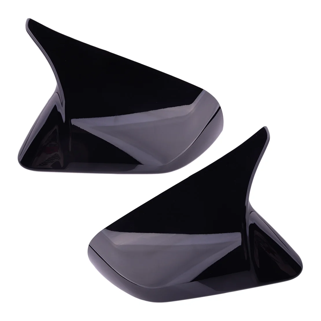 

1 Pair Horn Style Side Door Rearview Mirror Cover Cap Trim Fit for Ford Mustang 2021 2020 2019 2018 2017 2016 2015