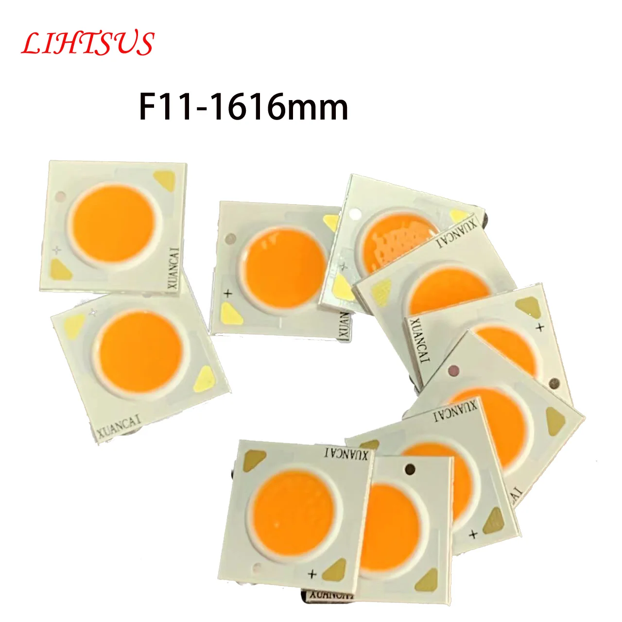 10pcs CRI90 1616mm COB LED Chip 12W 18W 20W 24W 30W Light-Emitting DIY Track Lamp LED Bulb Gu10 for Downlight