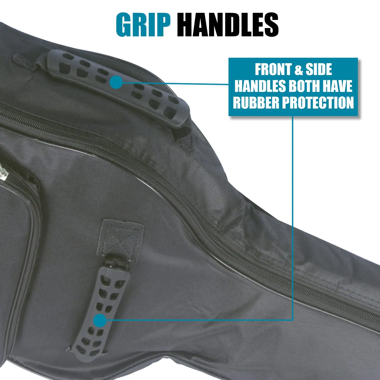 Acoustic Guitar Bag with Thick Padding and Water-Resistant Finish, Adjustable Shoulder Strap, and Dust-Proof Protection