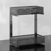 Under Sink Organizers and Storage, Adjustable 2 Tier Metal Pull out Cabinet Organizer for Bathroom, Kitchen, Pantry 1