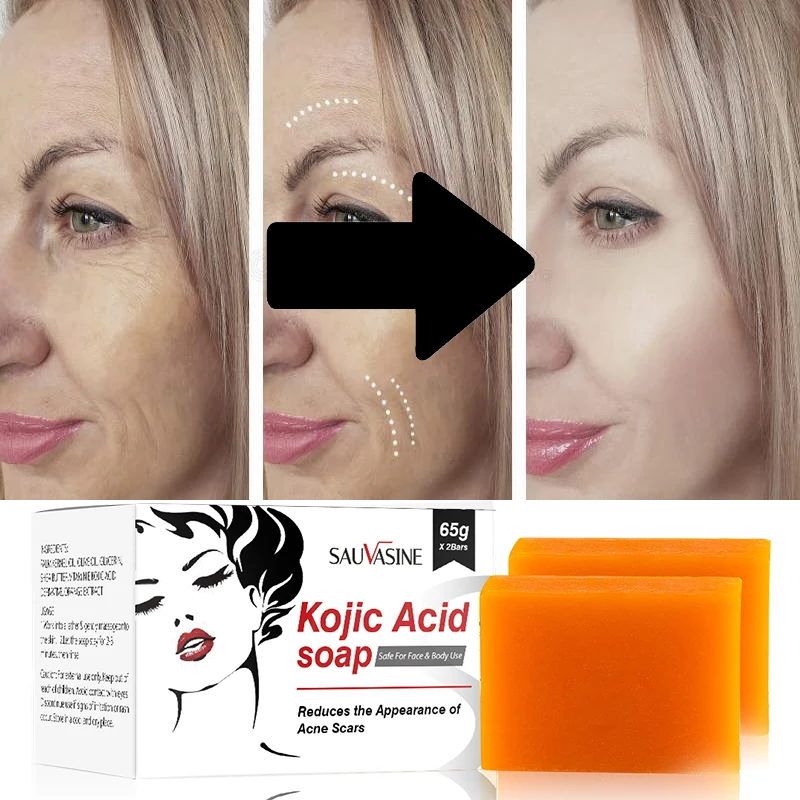 130gKojicAcidHandmadeSoapRemoveDarkSpotsDullnessDeepCleansing
