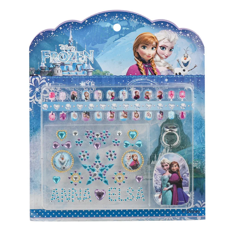 Disney Girls Set Frozen Princess Nail Polish Sticker Nail Art Little Girl Sticker Set