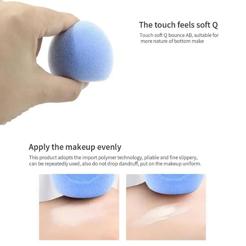 Velvet Makeup Sponge Microfiber Surface Cosmetic Puff Water Drop Mixing Puff Foundation Tools 1pc Facial Powder BB Cream Puff 5