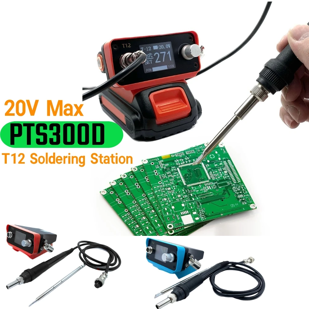 

Soldering Iron Station Cordless Soldering Iron Station Kit Fast Heating Up Adjustable Temperature 70W for 20V Max Li-ion Battery