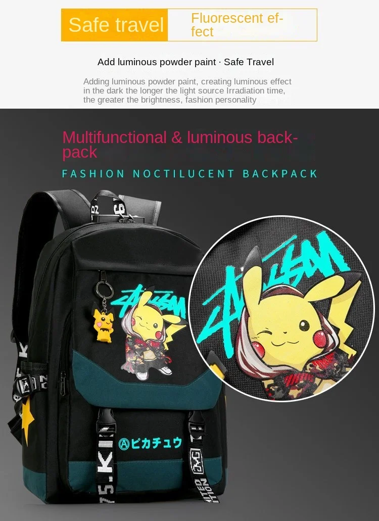 School Bag Pokémon Pikachu Black (41 x 31 x 13,5 cm) – Urbanheer