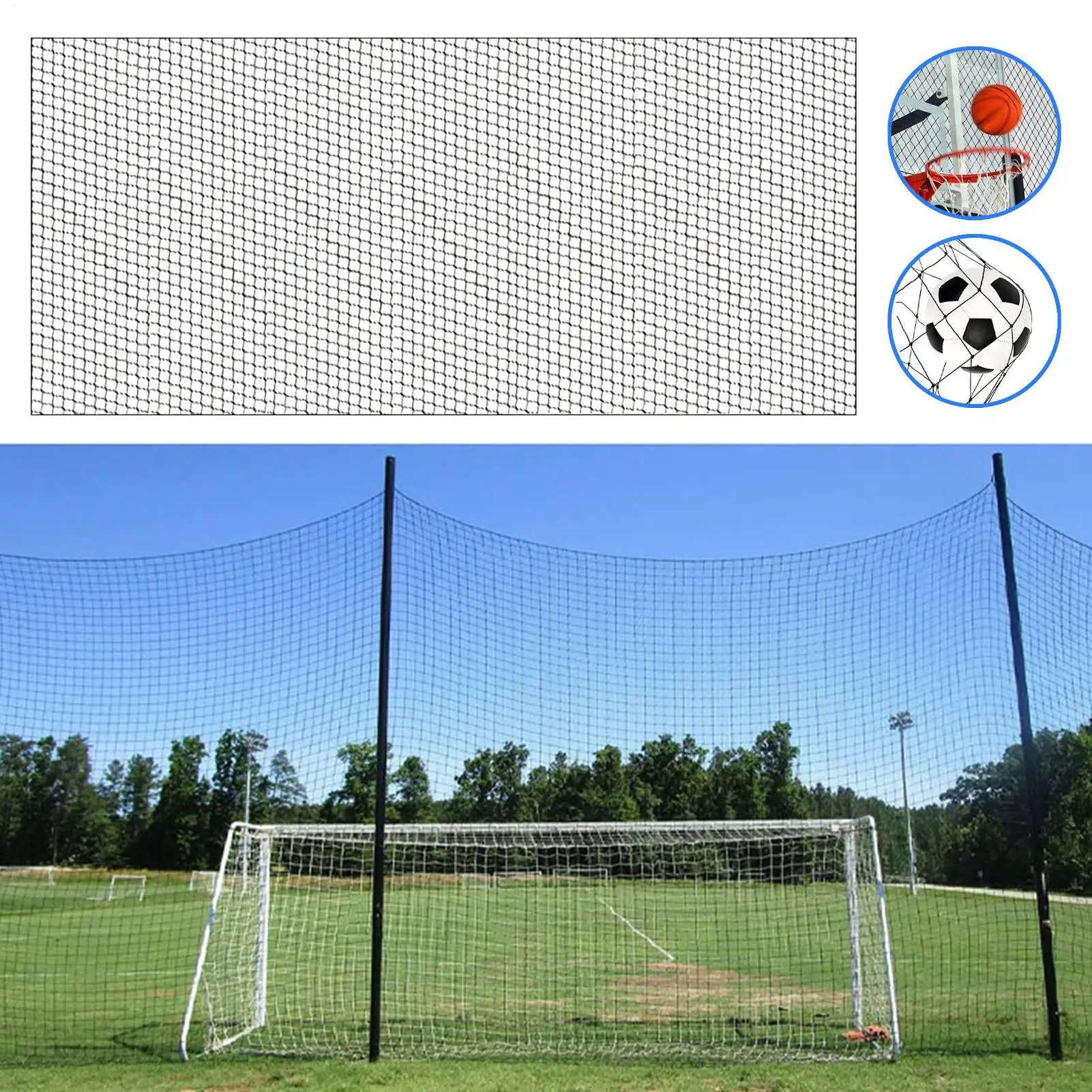 Ball Stop Netting Ball Nets For Backyard Football Backstop Mesh For Garden Backyard Sports Activities Training Outdoor