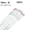 10pcs White M