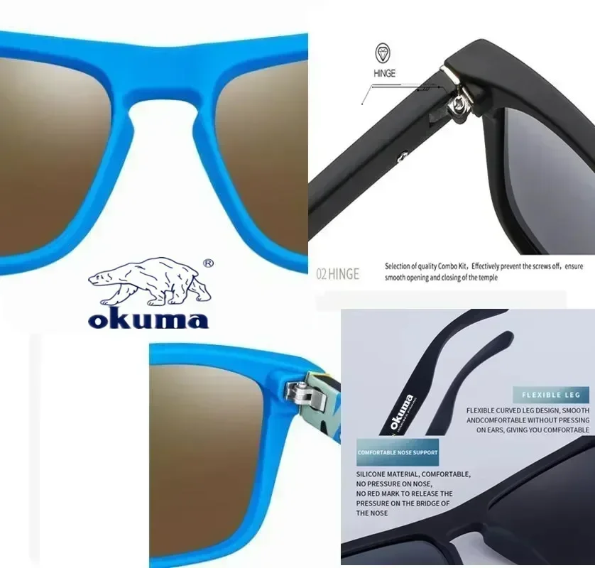 Okuma polarized sunglasses UV400 for men and women outdoor protection 5