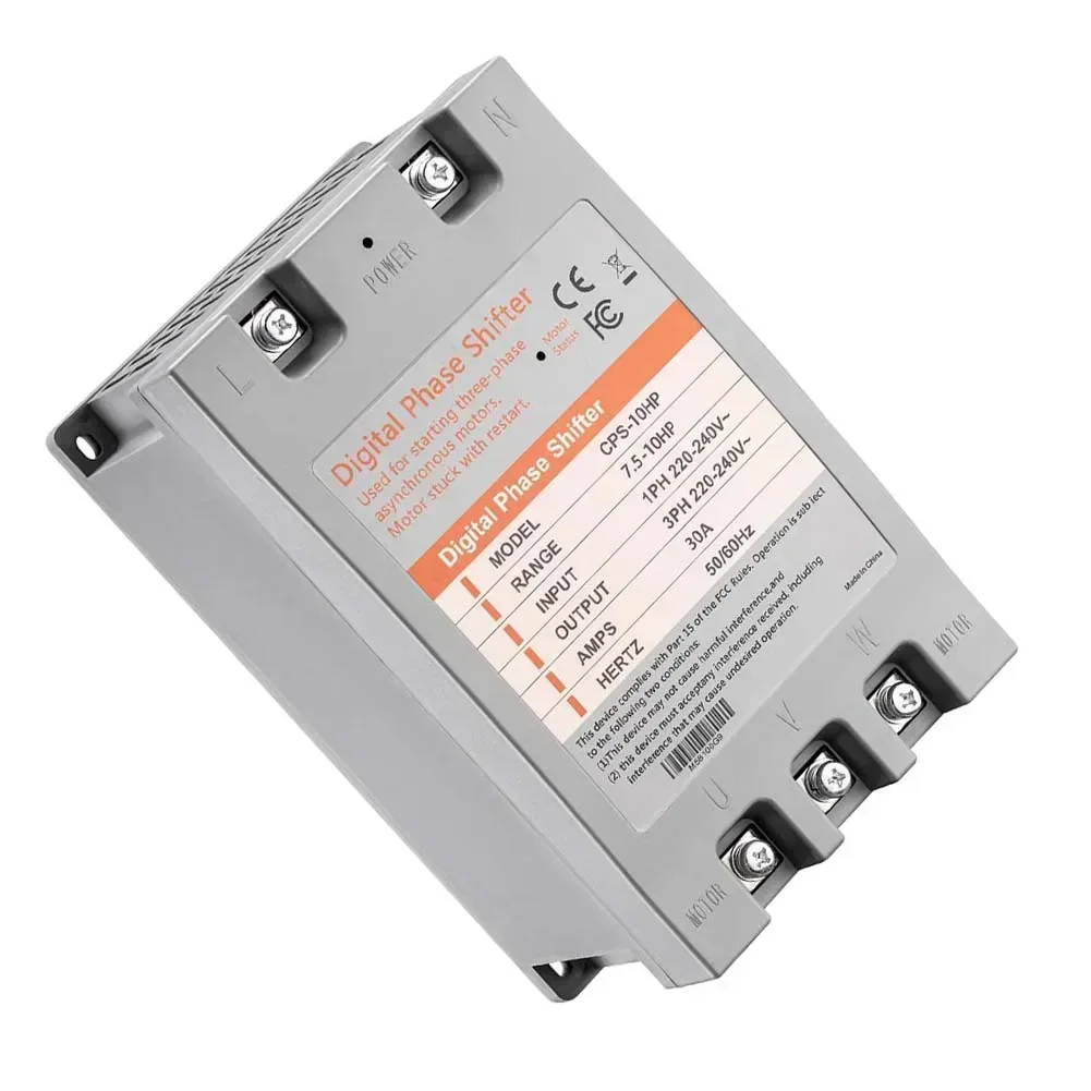 10HP 단상-삼상 변환기 디지털 위상 시프터 30A 220V 도구 액세서리 단상-삼상 변환기