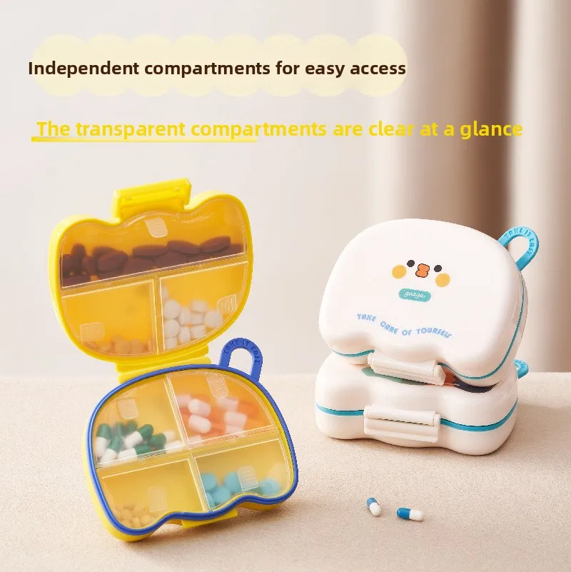 Portable Daily Pill Organizer Storage Box for Medication