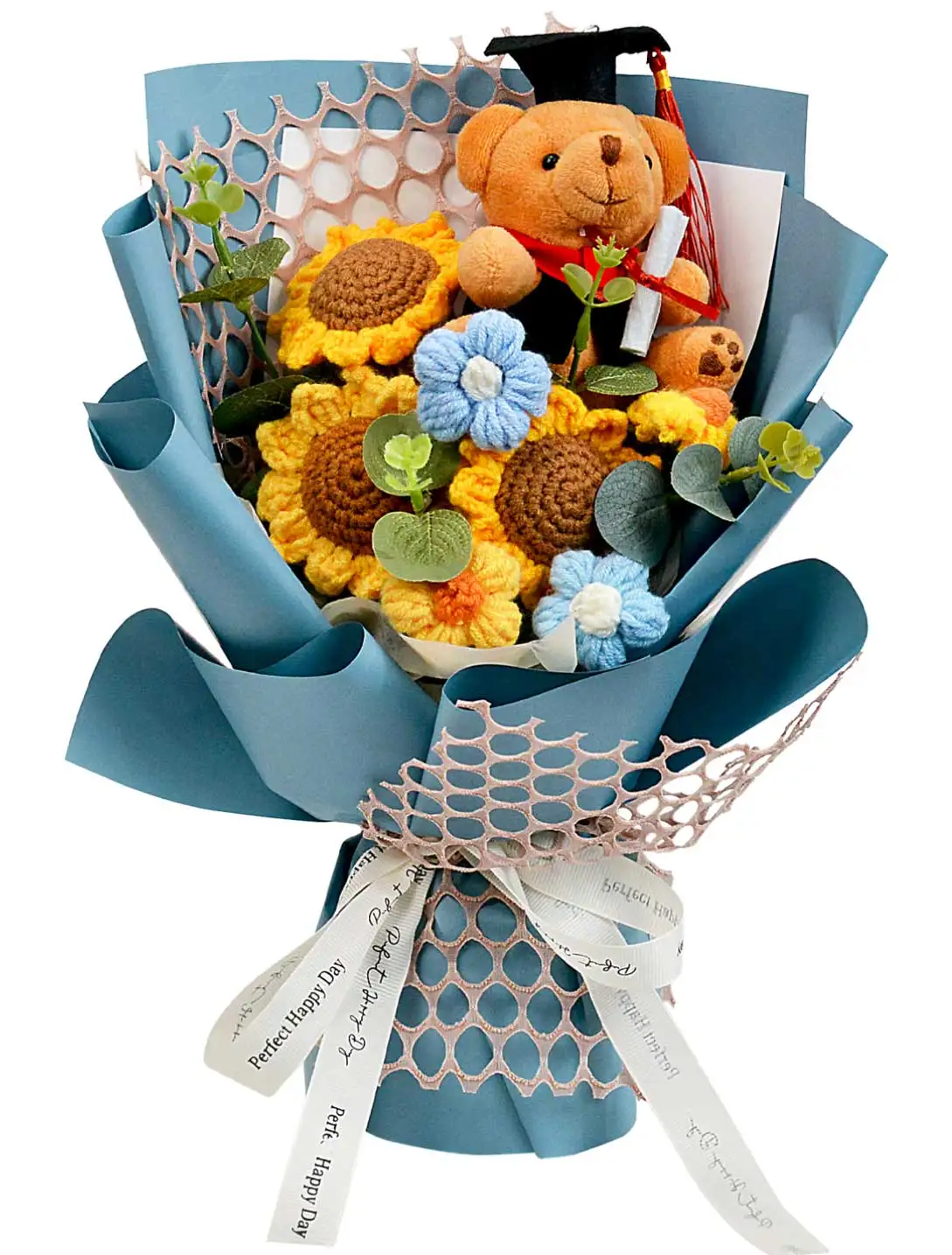 باقة " فرحة التخرج " بالكروشيه