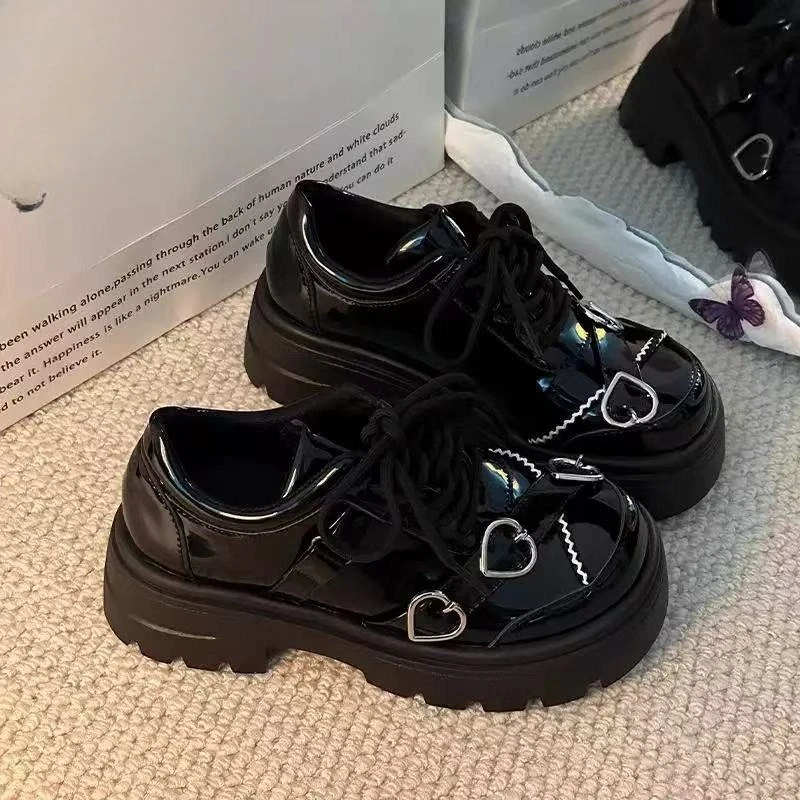 2025 Children's Leather Shoes New Lolita Style Girls Fashion Mary Jane Shoes Wedding Party Kids Causal Princess Platform Shoes