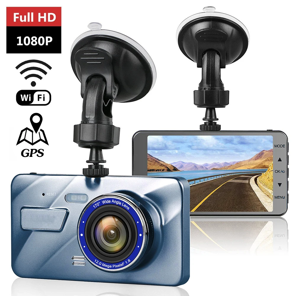 

Car DVR Dash Cam WiFi Full HD 1080P Rear View Vehicle Camera Drive Video Recorder Black Box Auto DVRs Dashcam GPS Car Accessorie