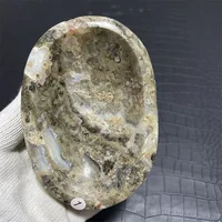 Natural Ocean Stone Crystal Bowl Or Ashtray Desk Home Room Decor 2