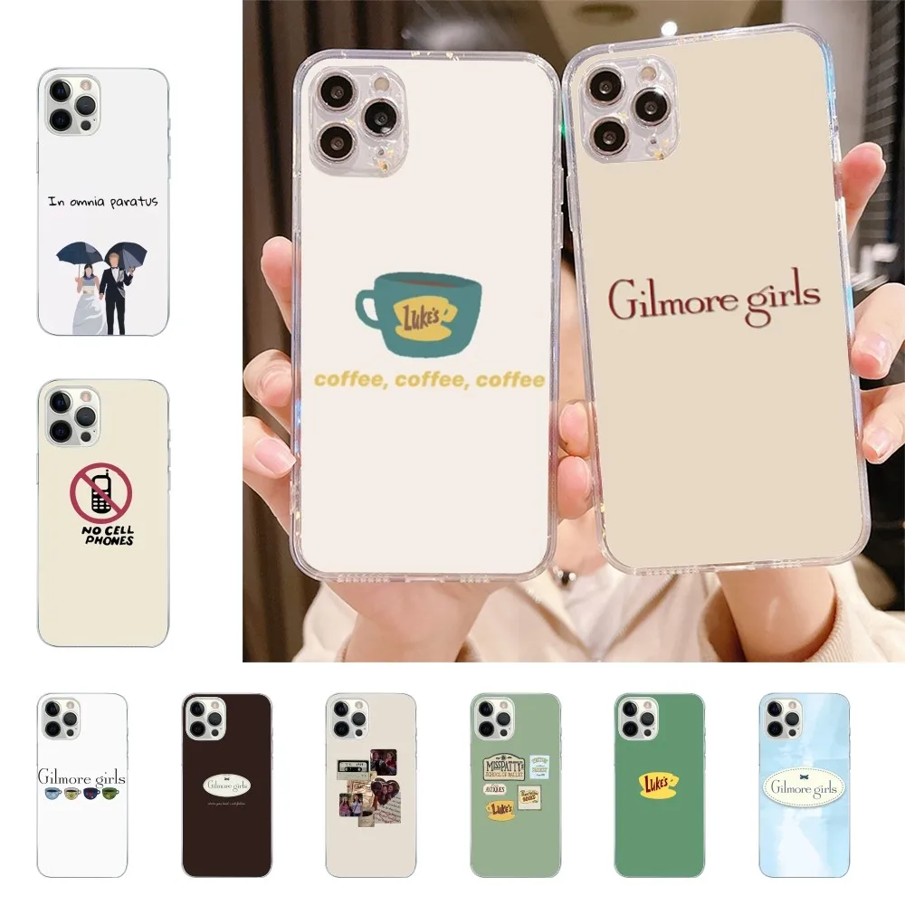 Чехол для телефона Gilmore для девочек, прозрачный чехол для Iphone 15 11 13 14 Pro Max 7 8 Plus X Xr Xs Max Se2020 12mini