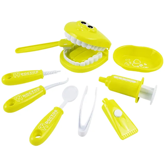 Doctors Set Kids Pretend Play Dentist Check Teeth Model Set Medical Kit Educational Role Play Simulation Learning Toy 3