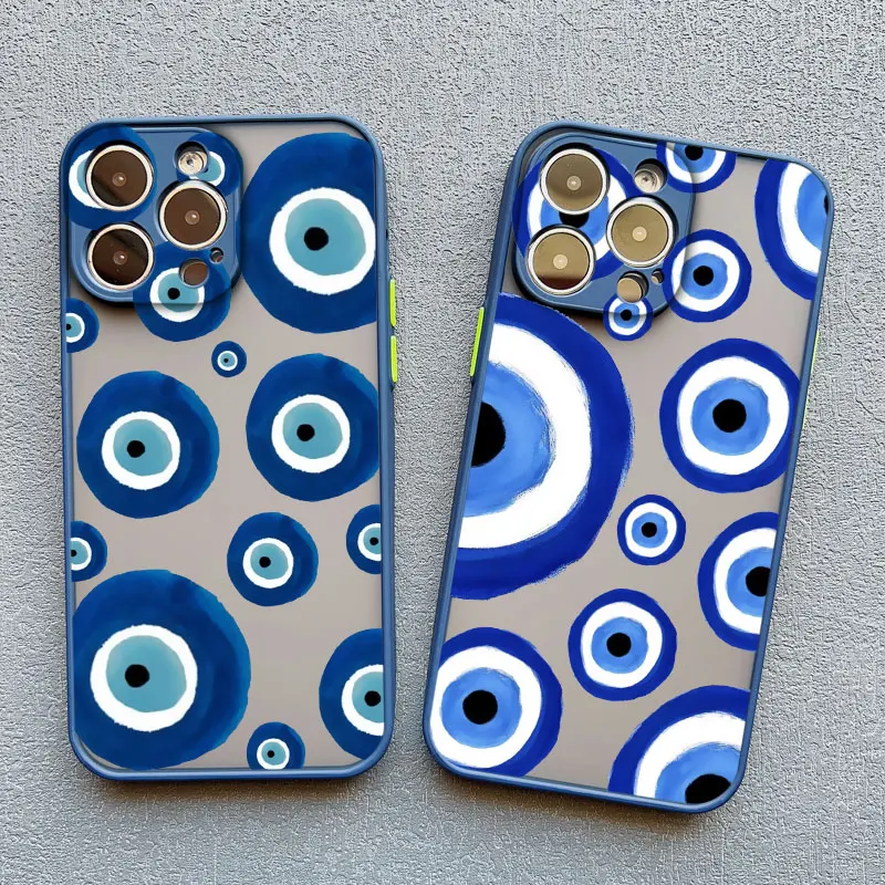 Modische Gruselige Rote Augen Handyhülle für iPhone 17 14 15 16 Pro Max Plus 11 12 13 Mini Pro Max X XR XS Stoßfeste Rückseiten-Cover