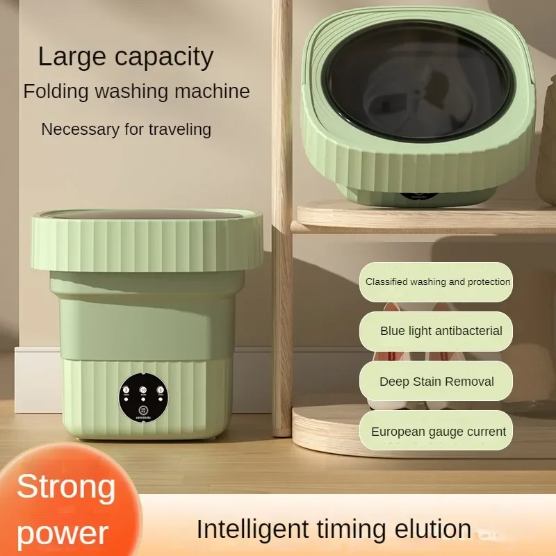 Portable folding washing machine automatic mini underwear socks special elution integrated travel