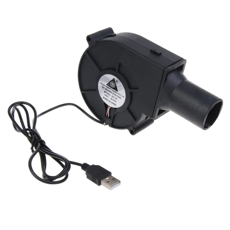 

USB BBQ Air Blower Portable BBQ Fan Air Blower Barbecue Fan Air USB Fan 5V Mini Fan 3600RPM for Outdoor Camping Dropship