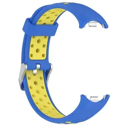 Breathable Silicone Sport Strap - Mi Band8 9 10 (A - blue - yellow)