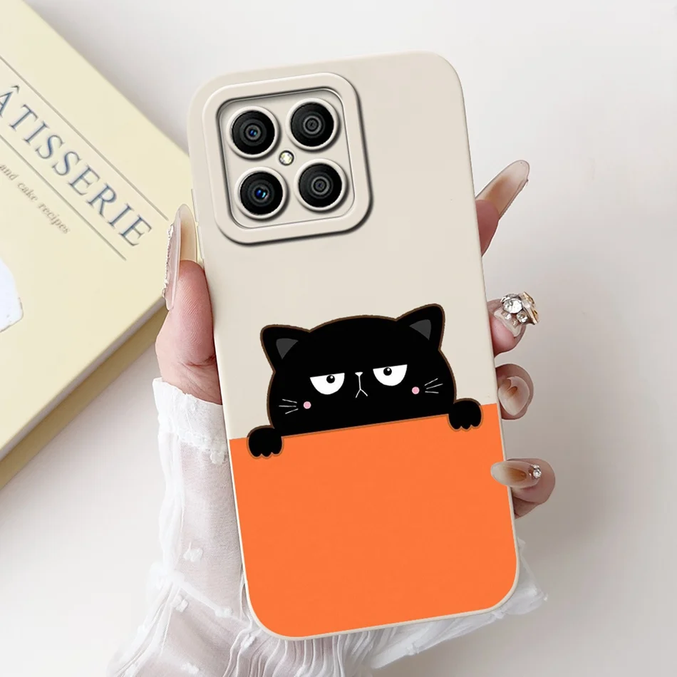 Cute Panda Rabbit Cartoon Soft Silicone Shockproof Phone Case for For Honor X8