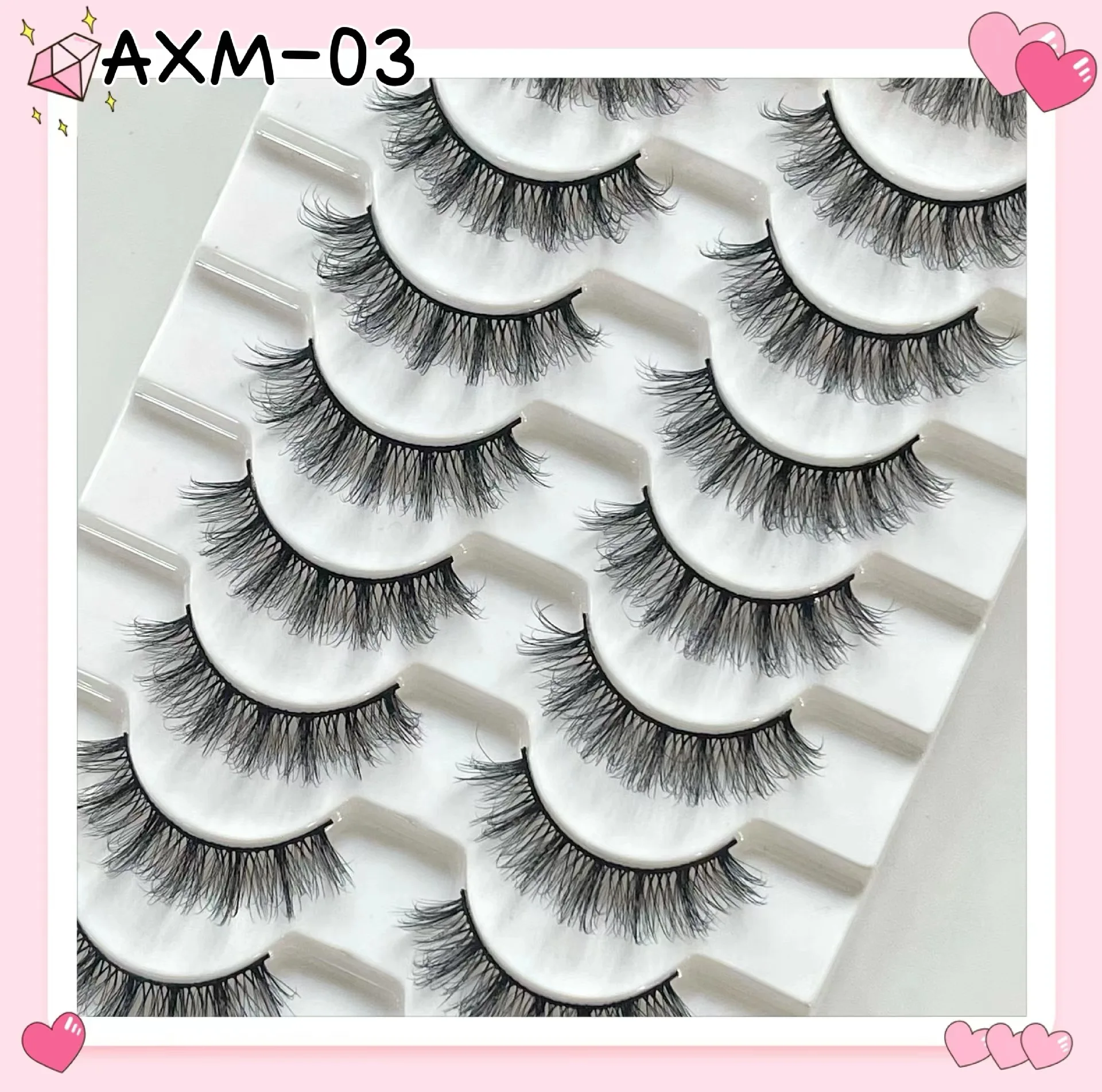 10/2pairs of imitation 3D mink eyelashes fluffy natural false eyelashes makeup fake lashes eyelash extension maquiagem faux cils eyelash extension eyelash extensions eyelash extension lashes fake eyelashes false eyelashes
