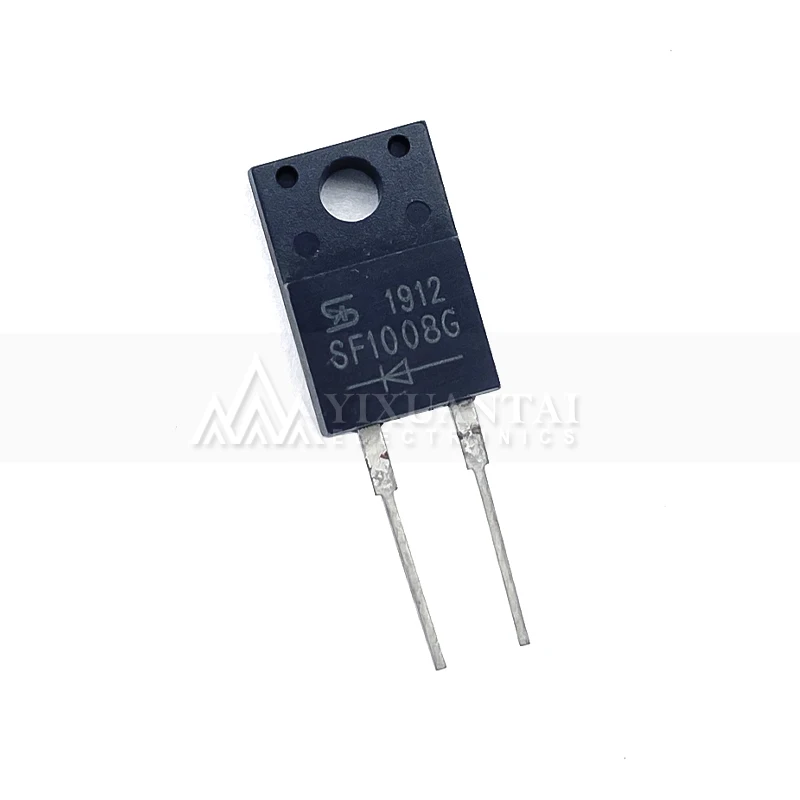 

10pcs/lot NEW origina SF1008G 600V 10A TO220F-2 SF1008 TO220 Triode Transistor TO-220