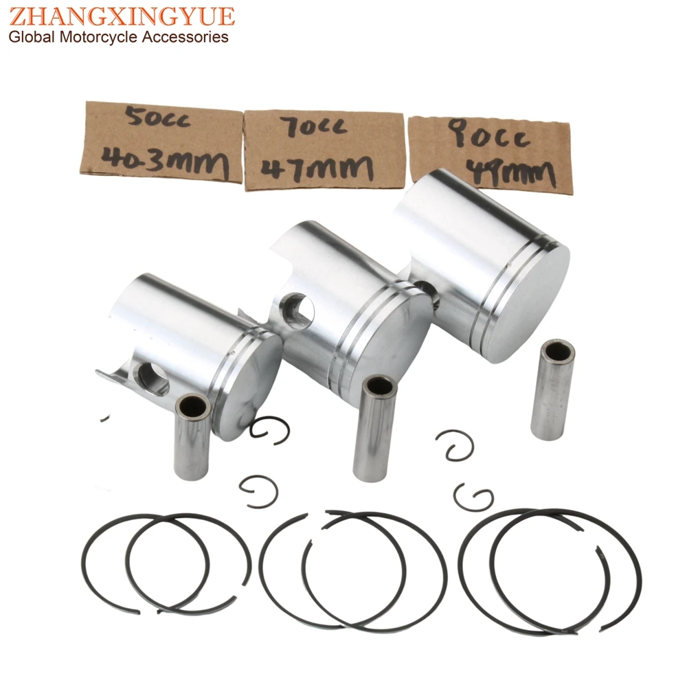 Moto 50Cc 70Cc 90Cc 40.3Mm 47Mm 49Mm Kit Pistone Per Malaguti Drakon Naked Xsm Sm Xtm Enduro 50 Lc 2T