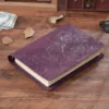 Genuine Leather A5 Binder Notebook and Journals with 6 Rings Refillable Vintage Planner Organiser for School Office Writing 6