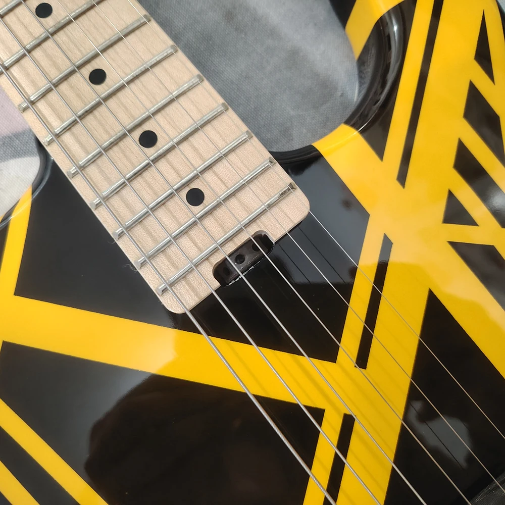 Yellow Wired Electric Guitar High Quality with Bottom Turbo Adjustment In Stock and Ping