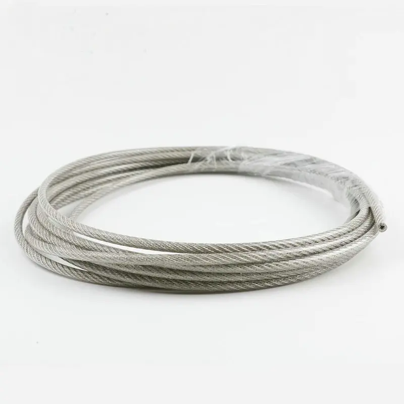 Câble Acier Inoxydable 10m Recouvert PVC 1mm à 6mm - Robuste Et Polyvalent