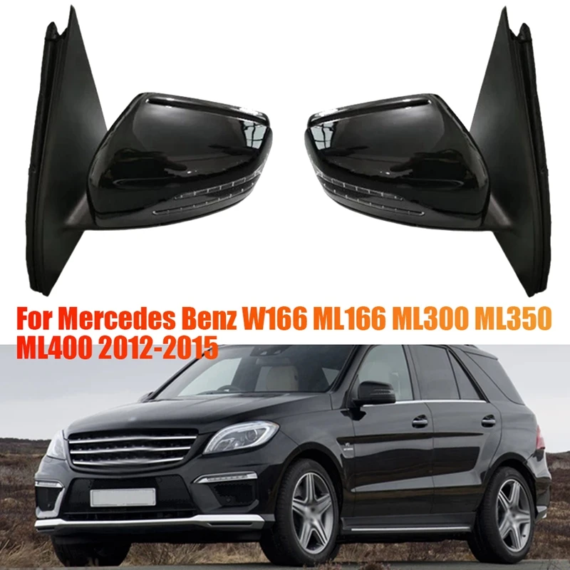 Door Rear View Mirror Assembly For Mercedes Benz W166 ML166 ML300 ML350