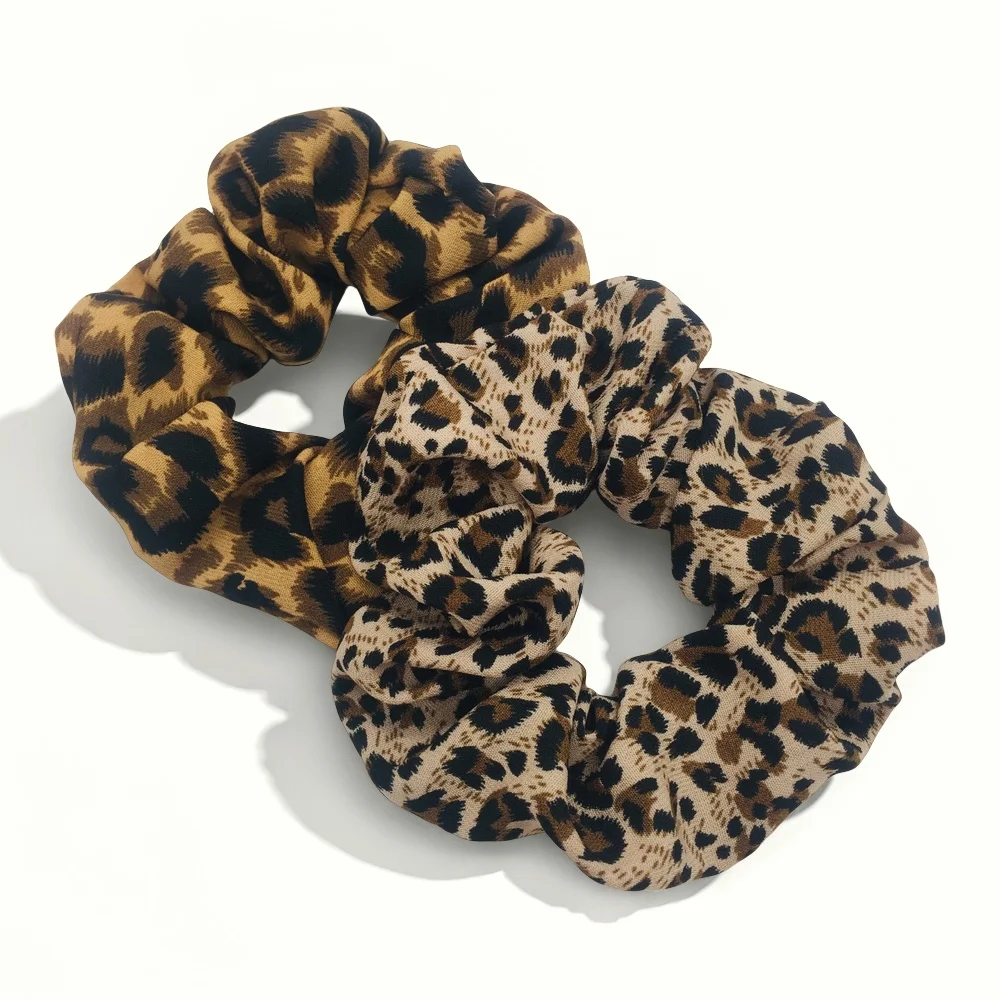 514201-297b19.png 1/3/6pcs Leopard Print Scrunchies Hair Tie Rope hair Band Ponytail Holder Elegant Women Hair Accessories Chiffon Casual - Image 1