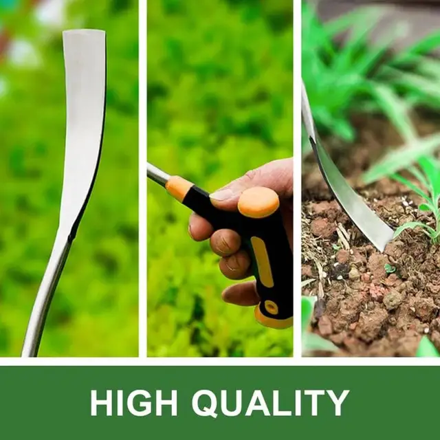 Kertészővédő Trowel Transplanter Weeder Kis Krowel Széna Acél Kertészeti Szerszámok Kézi Nagy Teherbírású Ültetéshez - Image 4