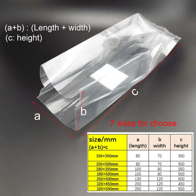 10X 18X35 Cm 50 Gomba Spawn Nőnek Táska Edények Termesztése Ültetvényes Műanyag Magas Hőmérsékleten Pvc Ültetési Óvodai Táskák Lélegző Gyűrű - Image 3