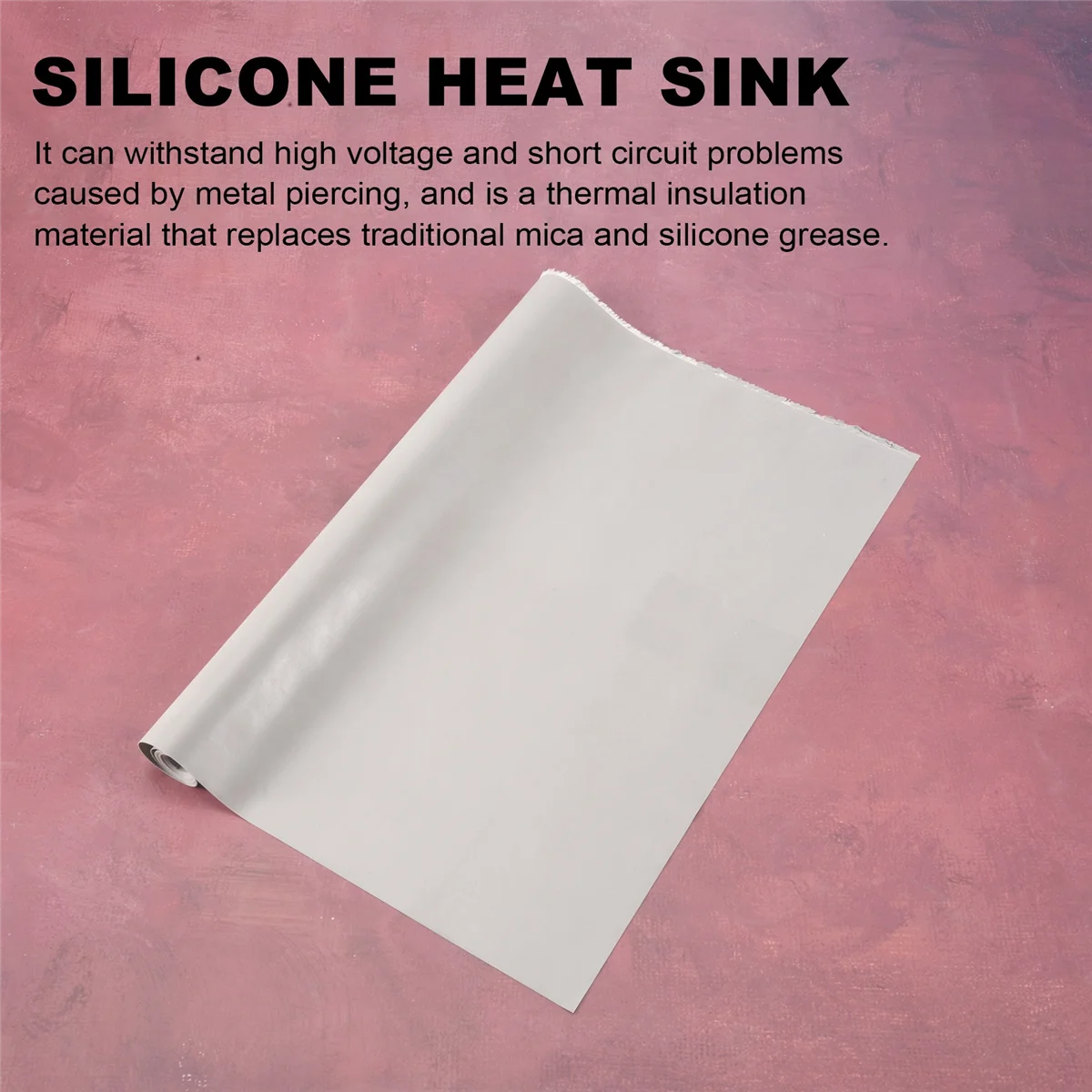 BM120 Pad Coated Fiberglass Thermal Silicone Pad For Heat Sink IGBT MOS Transistor