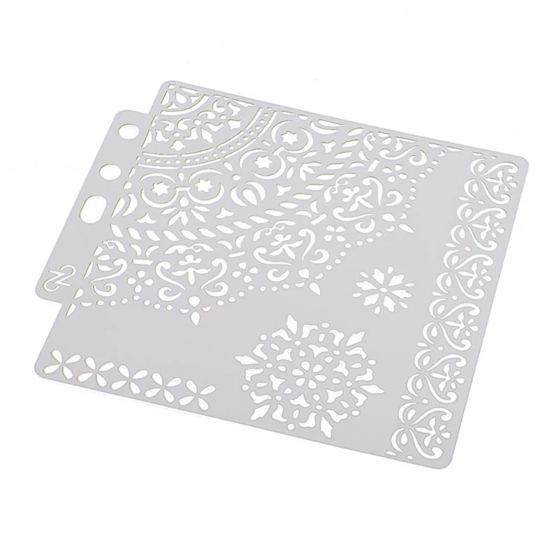 

Y1UB DIY Layering Stencils Wall Painting Scrapbook Coloring Embossing Album Decor