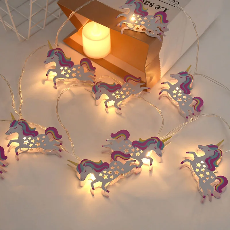 1,65 m 10LED Einhorn LED String Licht Hause Kinderzimmer Fee Licht Girlande Hochzeit Geburtstag Party Dekoration Baby Dusche Liefert – Detail 19